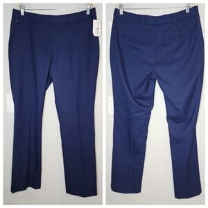 NWT Alaska Airlines Luly Yang Wool Blend Navy Blue Pant Size 16 Flight Attendant